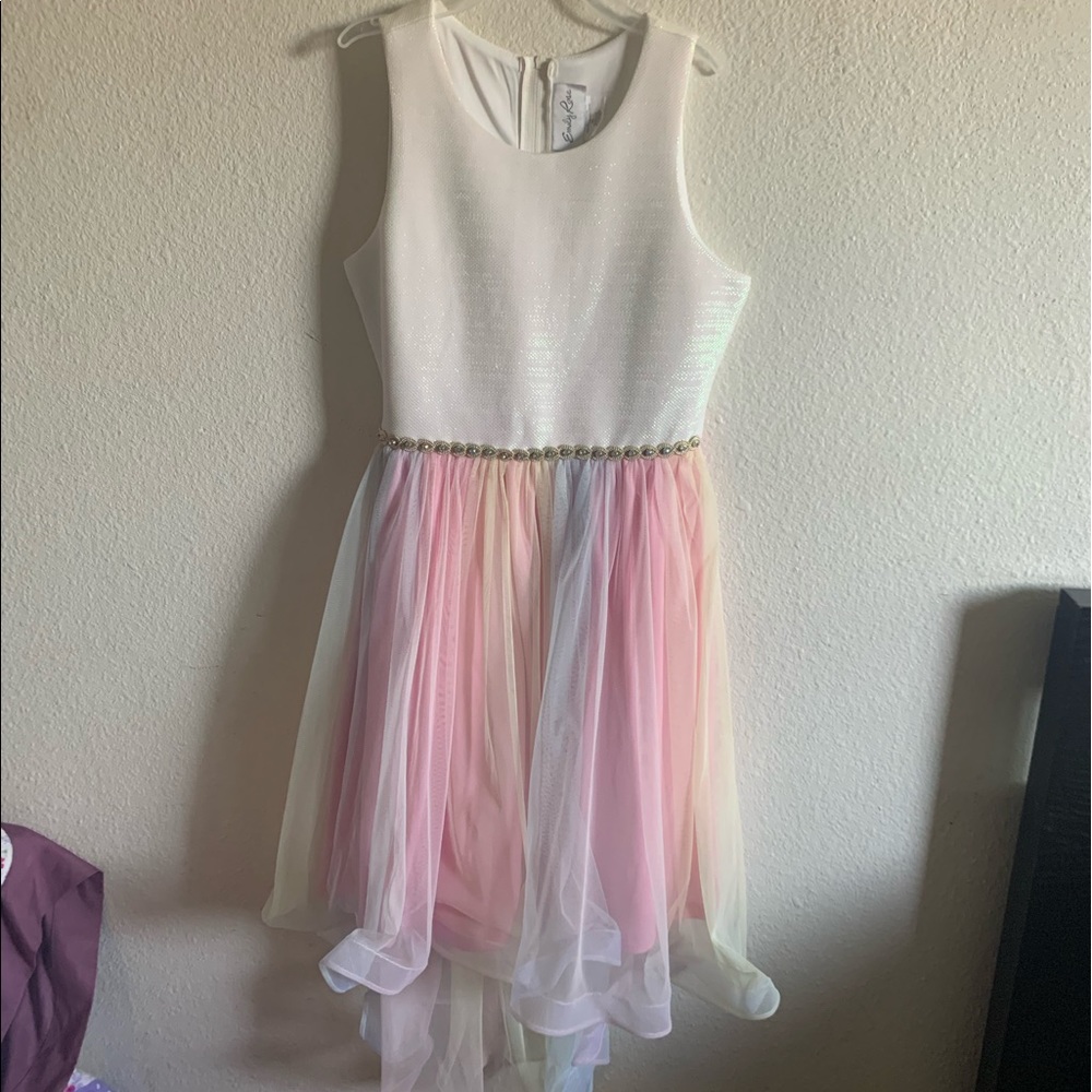 Emily Rose Girls Unicorn Colored Dress Sz 10